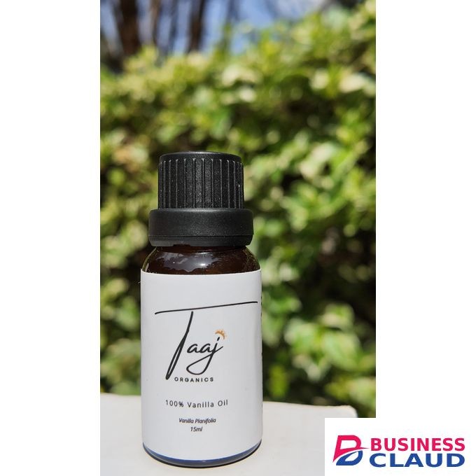 Taaj Organics 100% Pure Vanilla Essential Oil For Aromatherapy Hair Skin Household Use