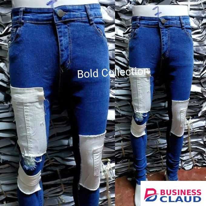 The Classic Original Quality Rugged Jeans Mens Slim Fit-Blue