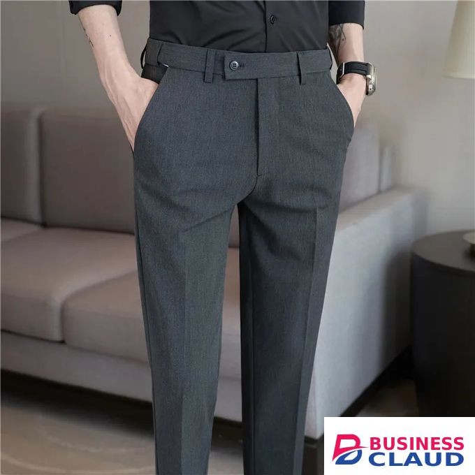 Official Trouser Pant -Grey-Slim Fit Office Wear Men