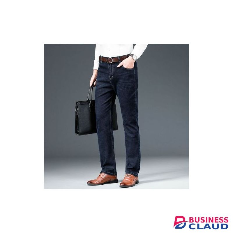Men's Slim Fit Straight Casual Jeans