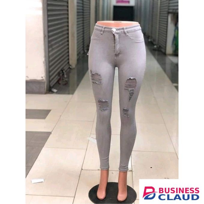 ble Rugged Ladies Jeans- Gray