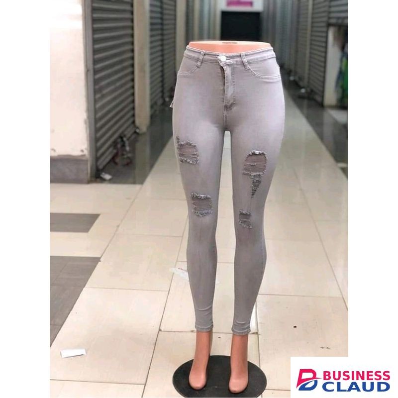 ble Rugged Ladies Jeans- Gray