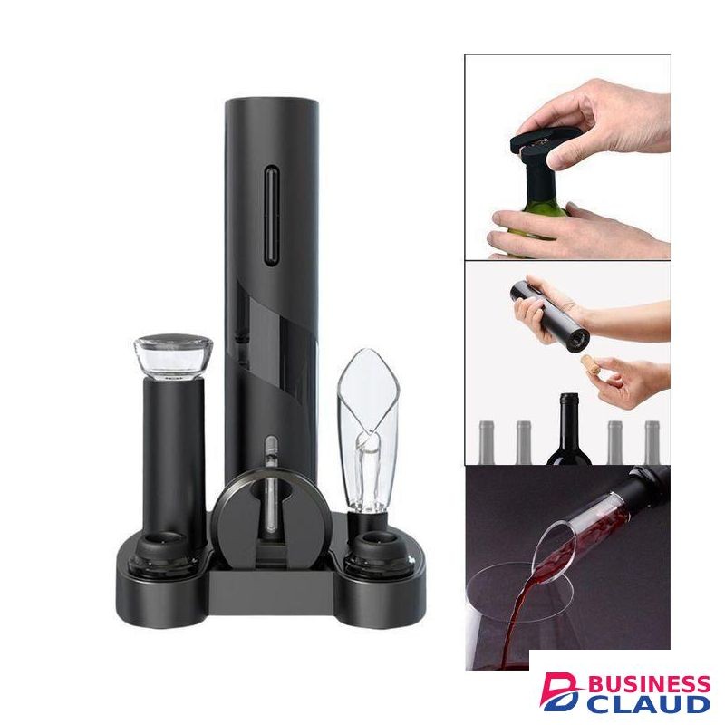 Battery Operated Electric Wine opener Set with 1 Wine Opener, Wine Stopper+Wine Foil Cutter