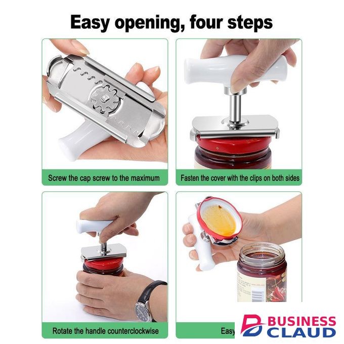 Easy Jar Opener for Weak Hands - Strong Grip for Kitchen Use - Help for Elderly and Children