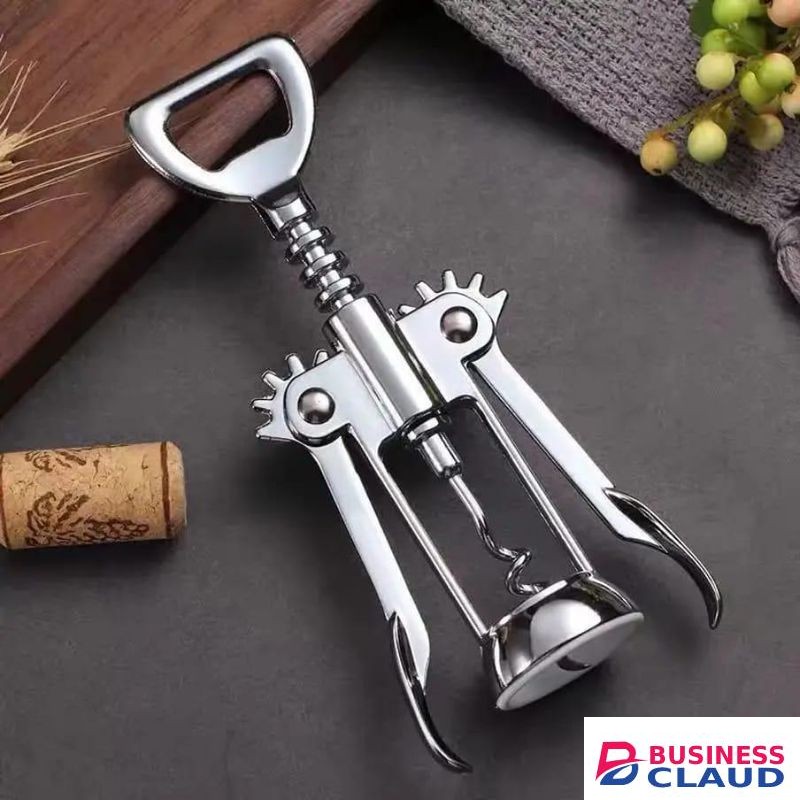 Wine Opener with Stainless Steel Wine Foil Cutter / Bottle Top Seal Cutter / Zinc Alloy Premium Wing Corkscrew with Multifunctional Bottles Opener / Upgraded