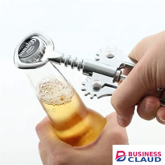 Wine Opener with Stainless Steel Wine Foil Cutter / Bottle Top Seal Cutter / Zinc Alloy Premium Wing Corkscrew with Multifunctional Bottles Opener / Upgraded