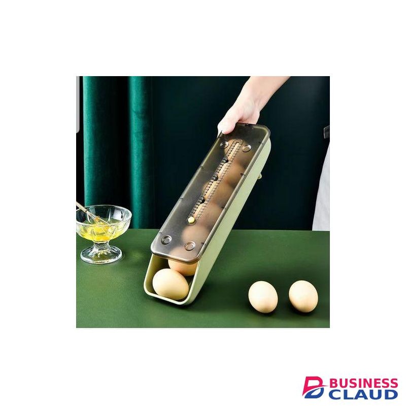 1Pc Narrow Stack Egg Holder Fridge Side Door Egg Dispenser