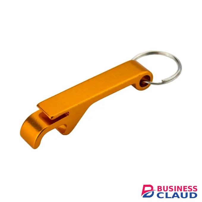 Gold Bottle Opener Can Keychain Keyholder Metallic Multifunction