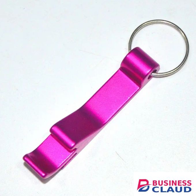 Pink Bottle Opener Metal Keyring Keychain Keyholder Can Wine Gift