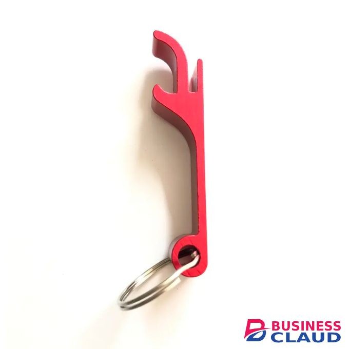 Red Bottle Opener Can Keychain Keyholder Aluminium Beer Can