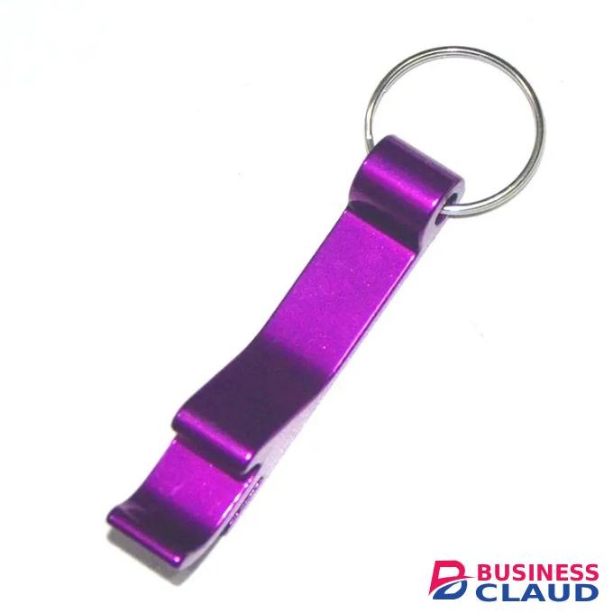 Purple Bottle Opener Can Keychain Keyholder Aluminium Gift