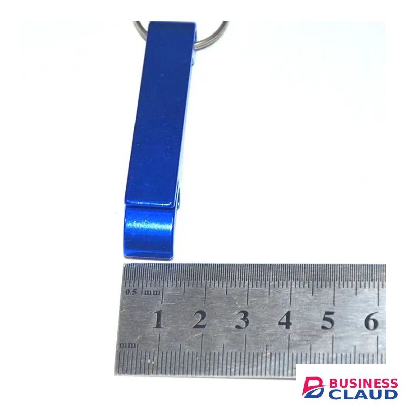 Blue Bottle Opener Can Key Chain Holder Ring Metal Gift
