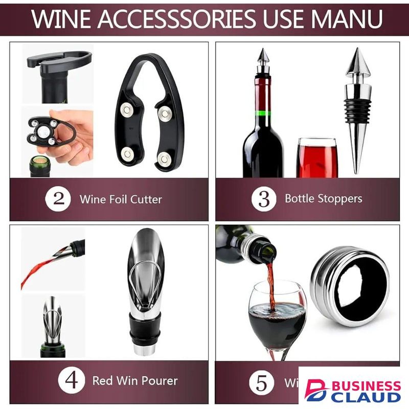 Wine Bottle Shape Wine Corkscrew Bottle Opener Set