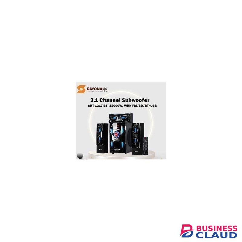 Sayona SHT-1217BT HOME THEATRE SYSTEM 3.1Ch 12000W P.M.P.O Remote LED Display