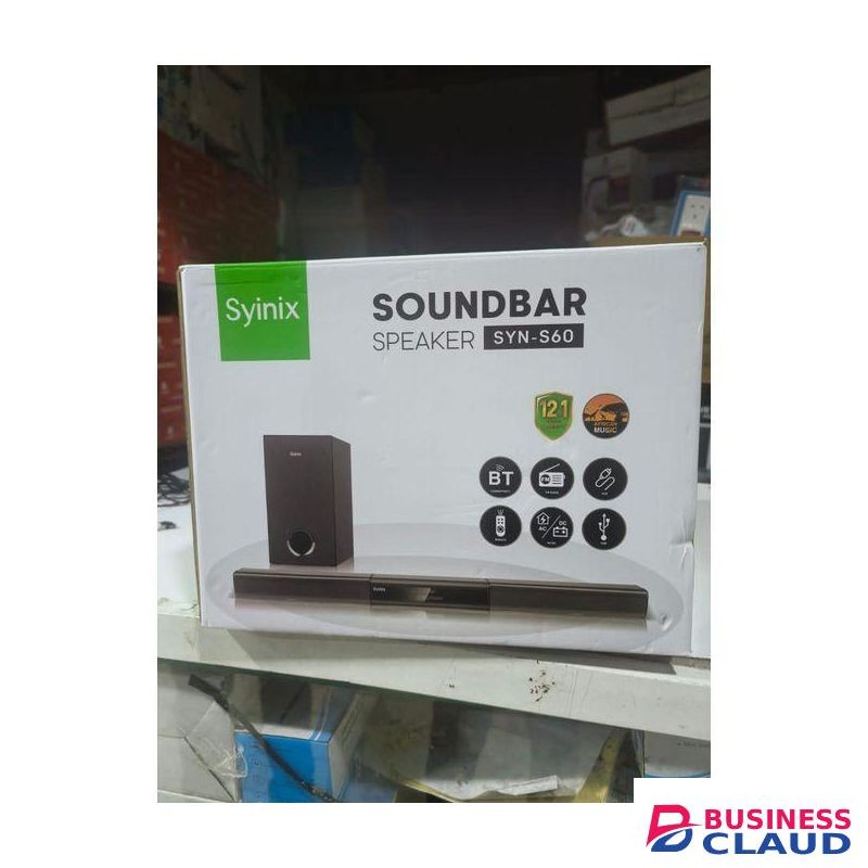 Synix 2.1 CHANNEL SURROUND WIRELESS SUBWOOFER THUMPING BASS ADJUSTABLE BASS TREBLE DOLBY DIGITAL AUDIO BLUETOOTH