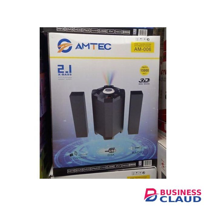 Amtec AM-006 15,000W MULTIMEDIA SYSTEM 2.1CH FM/SD/BT/USB (1YR WRTY)