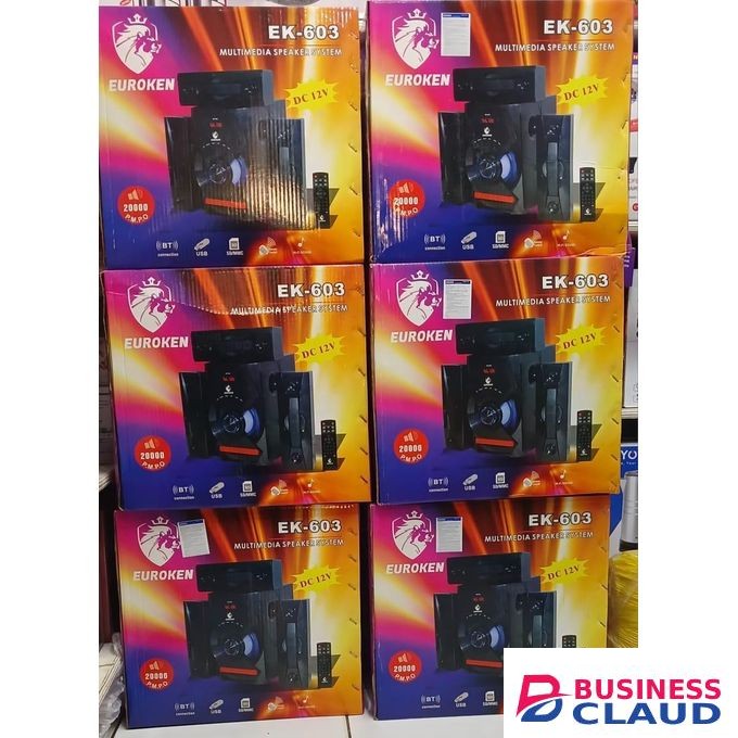 Euroken EK-603 BT ENABLED HIGH TECH SOUND SYSTEM 20000W PMPO FM/USB/BT