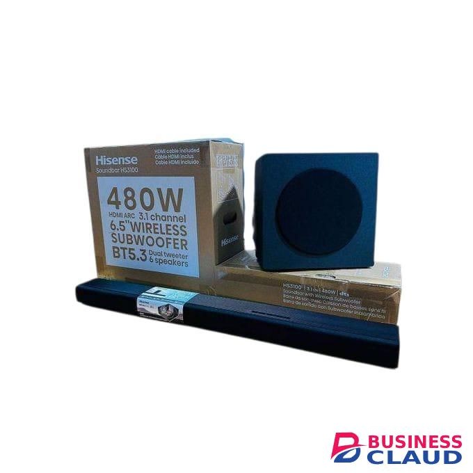 Hisense 480W, 3.1 Channel Wireless Bluetooth Enabled Soundbar