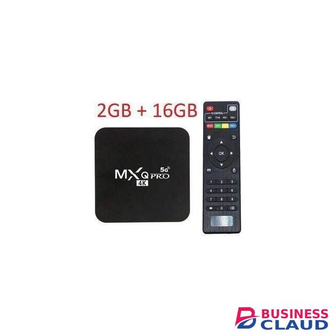 Mx Pro Android Tv Box/11 Smart TV Box – 2GB RAM, 16GB ROM, 4K Ultra HD, YouTube Live, APP, NETFLIX-BLACK