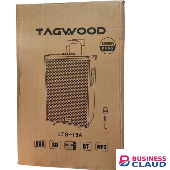TAGWOOD LTS-15A Extra Powerful Bluetooth Trolley Speaker with Microphone