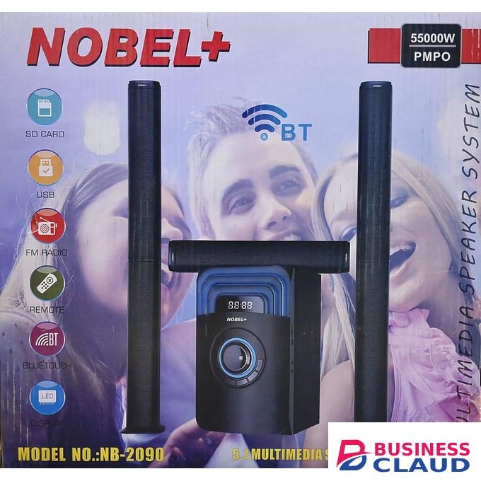 Nobel NBL -2090 BT HIGH TECH POWERFUL BASS OUTPUT 55000W PMPO BT/FM/AUX