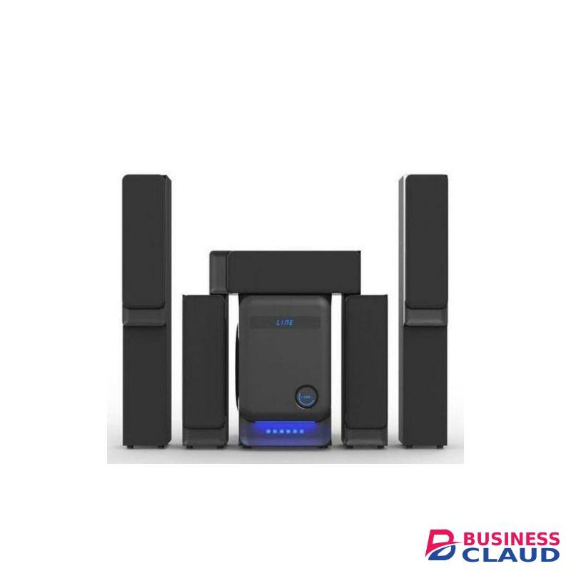 Nobel Home Theatre Speaker 5.1CH System 80W R.M.S Sub Woofer P.M.P.O 22000W Bluetooth Radio F.M/Aux Ready Super Bass Surround Sound Remote Control & LED Light