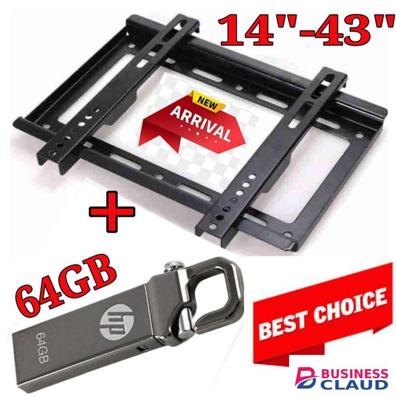 14,22,24,32,39,40,42 &43 Inch TV Wall Mounting Bracket +Free HP 64GB Flash Disk. ..
