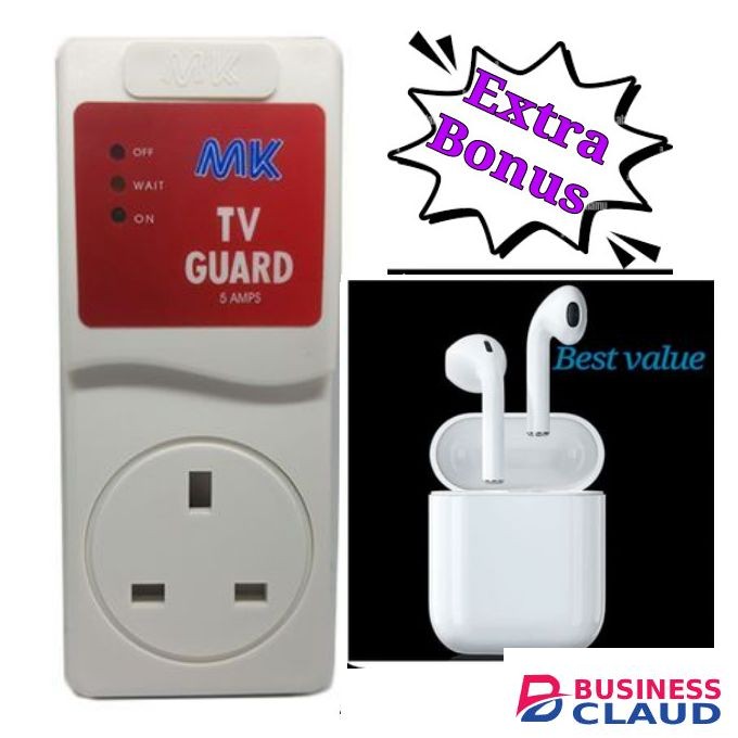 MK TV Guard + Bluetooth Wireless Earphones/Earbuds.