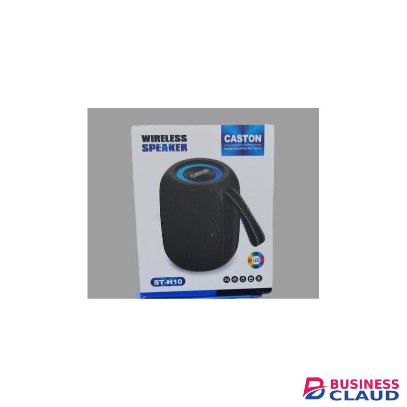 Caston Wireless Mini Bluetooth Speaker: Portable with C15 Sound, RGB Light Effects, Compact & Stylish - ST-H10
