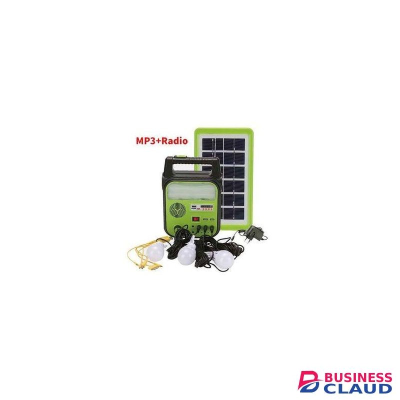 Dat House Hold Solar Lighting System With Radio And Mp3 Player & 4 LED Bulbs