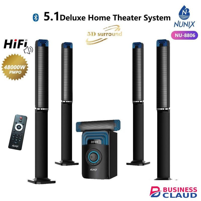 Nunix 5 In 1 Deluxe Home Theater System