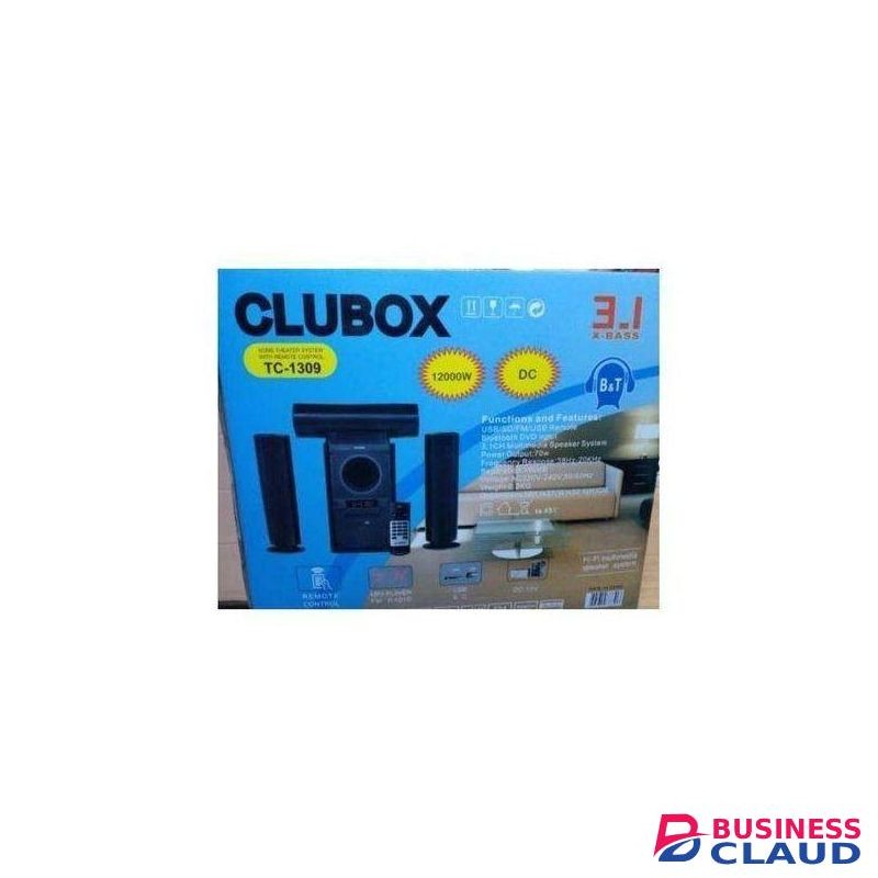 3.1ch Clubox 12000 watts home theater woofer system with remote control