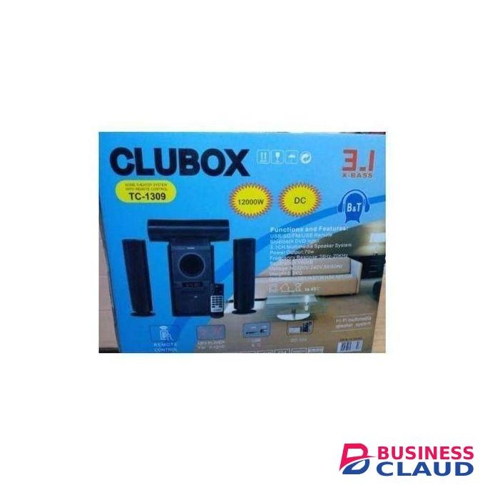 3.1ch Clubox 12000 watts home theater woofer system with remote control