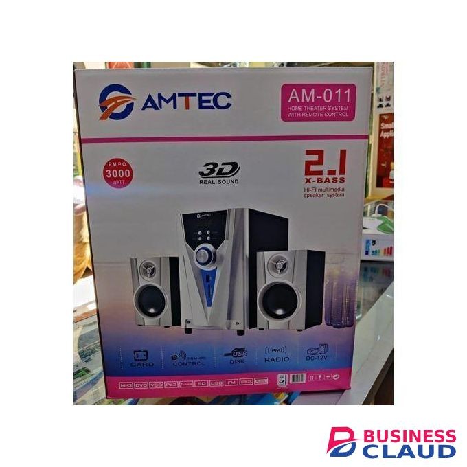 Amtec AM-011 2.1 Multimedia Speaker - FM,USB,Bluetooth