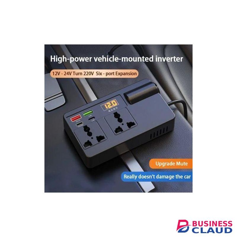 Car power Inverter 200W dc to ac 12v to 110V -220V to charge laptop, phones and other electronics