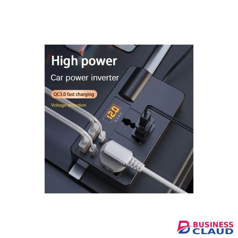 Car power Inverter 200W dc to ac 12v to 110V -220V to charge laptop, phones and other electronics