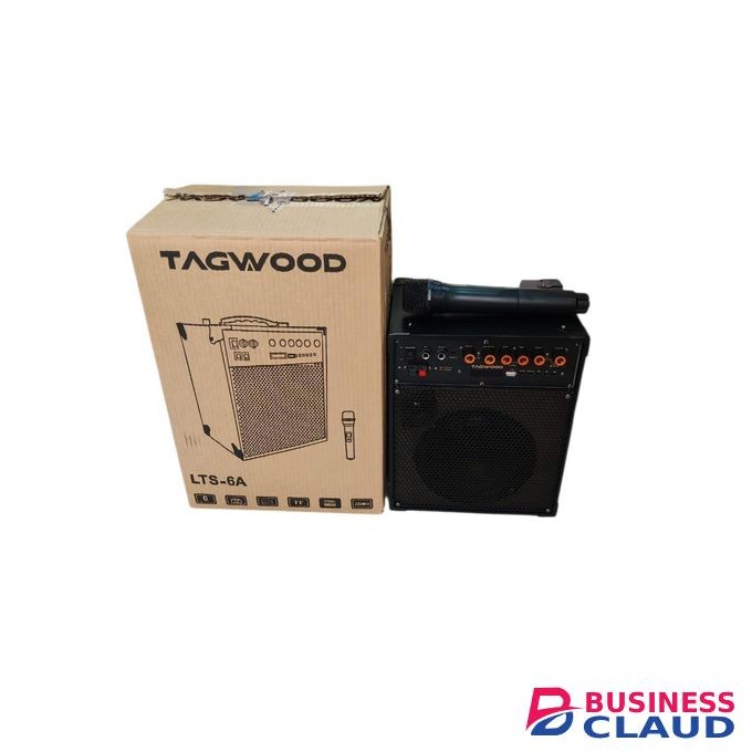 TAGWOOD 6" Inches Powerful Bluetooth Trolley Speaker with Microphone