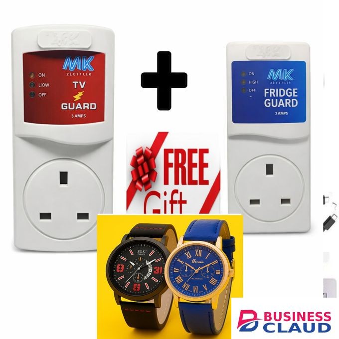 MK QUALITY TV GUARD FOR DIGITAL SMART TV +FRIDGE GUARD + two LUXURY LADIES and men watch