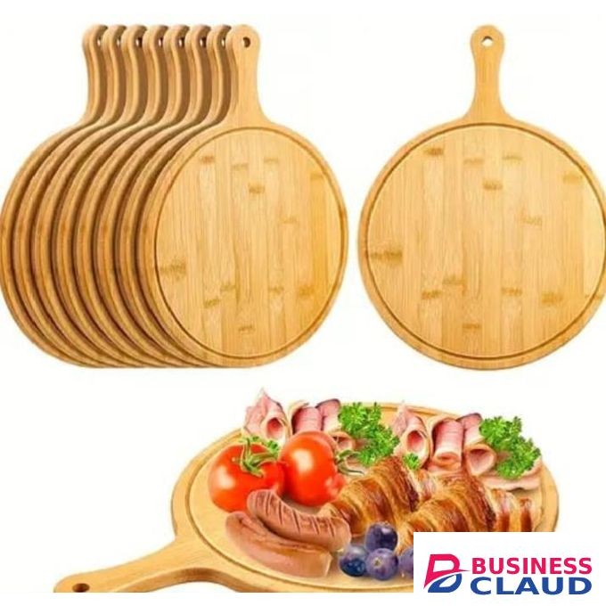 Bamboo pizza board plate