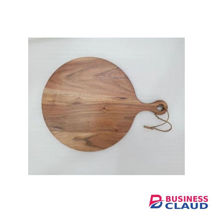 12 inches by 10 inches olive hardwood round chopping board