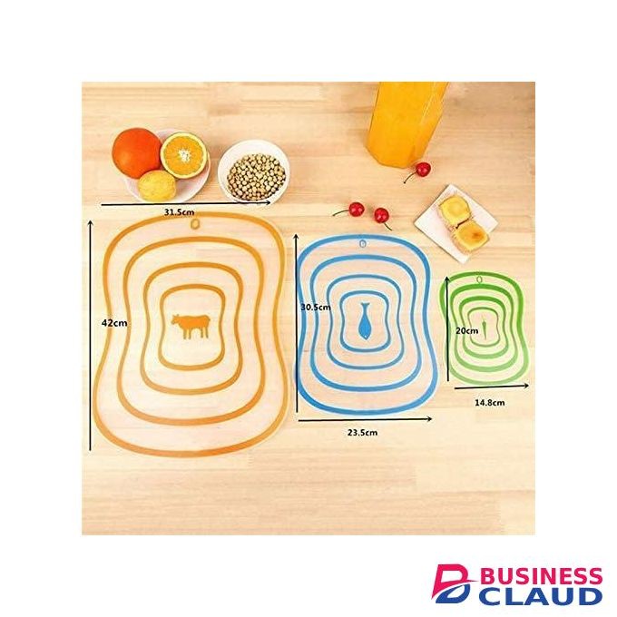 Set of 4 Flexible Silicone Chopping/Cutting Boards