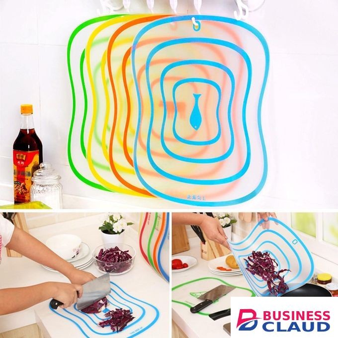Premium Quality Silicone Chopping Boards Set for Kitchen Non-Slip Cutting Mats Hygienic, Easy to Clean, Flexible, Durable, Heat Resistant, Safe for Meat, Vegetables, Fruits, and More