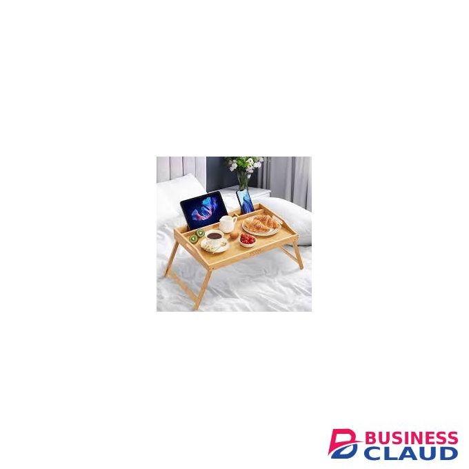 Bamboo Bed Tray,Folding Bed Table Tray with Handles,Breakfast Tray Serving Tray for Sofa, Bed, Eating, Snacking and Working,Bamboo