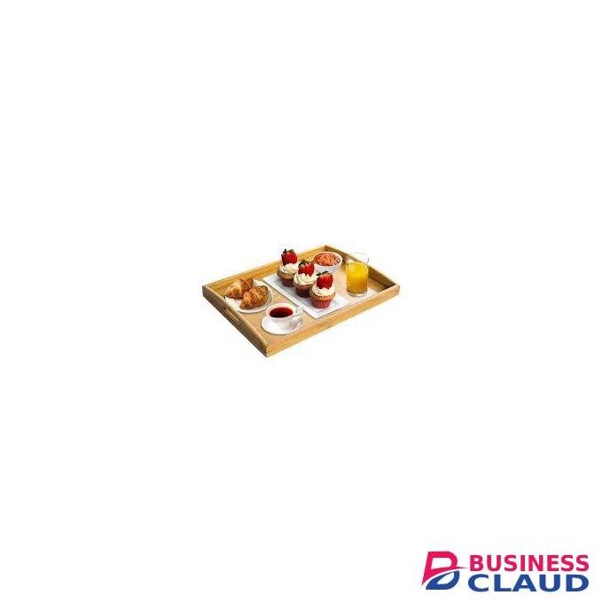 Set Of 3 Multifunctional Bamboo Serving Trays - Nesting Breakfast, Dinner & Tea Tray