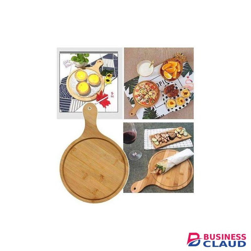 Wooden Bamboo Pizza Plate Chop Board