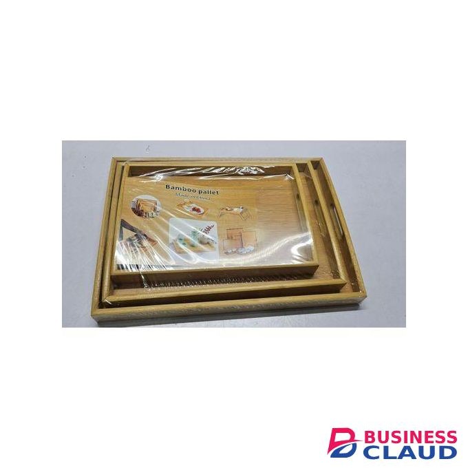Bamboo Heavy Duty 3in1 Serving Trays/ Wooden Serving Trays Crazy Sale!!