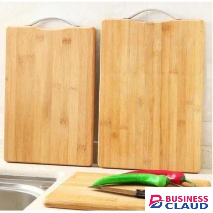 Wooden Chopping Board for Kitchen with Metal Handle, Vegetable Cutting Board for Kitchen Items, BPA Free, Eco-Friendly, Anti-Microbial