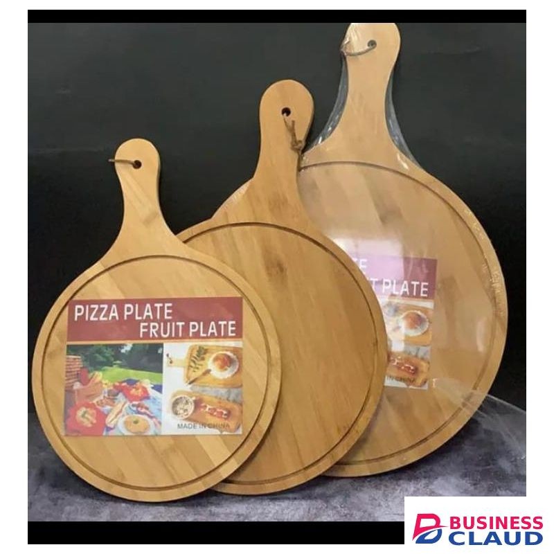 26cm Bamboo Pizza Chop Plate