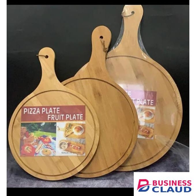 26cm Bamboo Pizza Chop Plate