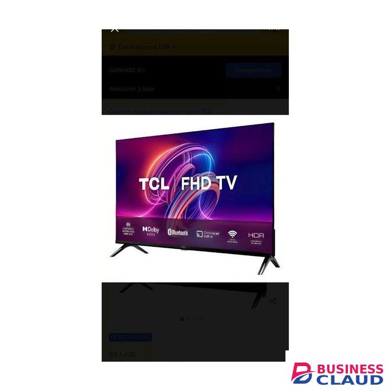 TCL 32" Inch- Frameless, Google Android TV, Bluetooth-Enabled FHD Led TV,NETFLIX,YOUTUBE